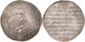 Sachsen-Kurlinie ab 1547 (Albertiner)
Johann Georg I. (1611-) 1615-1656 Taler 1656, CR-Dresden Ohne Zierkreis im Avers. Auf seinen Tod C/K 350 Schnee...