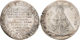 Sachsen-Kurlinie ab 1547 (Albertiner)
Johann Georg IV. 1691-1694 1/3 Taler 1694, IK-Dresden Auf seinen Tod C/K 697 Kohl 344 Kl. Schrötlingsfehler, fa...
