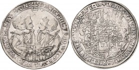 Sachsen-Altenburg 1603-1672
Johann Philipp und seine drei Brüder 1603-1625 Taler 1613, WA-Saalfeld Kernbach 3.2 Schnee 270 Davenport 7365 Slg. Merseb...