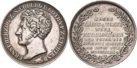 Sachsen-Coburg-Gotha
Ernst I. 1826-1844 Silbermedaille 1832 (Helfricht) 25-jähriges Regierungsjubiläum - von der Coburger Bürgerschaft gestiftet. Kop...