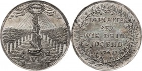 Sachsen-Weißenfels
August 1638-1680 Silbermedaille im 1 1/4 Talergewicht 1676. (Johann Olearius, Hofprediger zu Halle) 63. Geburtstag des Herzogs. Au...