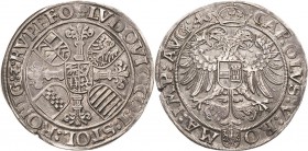 Stolberg-Rochefort
Ludwig II. von Königstein 1544-1574 Taler 1546, Nördlingen Mit Titel Karl V Friederich 380 Davenport 9866 Schulten 2427 Kl. Schröt...