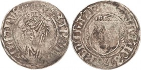 Würzburg-Bistum
Lorenz von Bibra 1495-1519 Schilling 1496. Helmschrott 7 Slg. Piloty - Schulten 3712 Levinson I-355 (R3) Sehr selten. Leichte Prägesc...