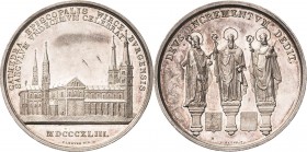 Würzburg-Bistum
Georg Anton von Stahl 1840-1870 Silbermedaille 1843 (Neuss) 1000-Jahrfeier des Bistums. Domansicht / Die drei fränkischen Heiligen. 4...