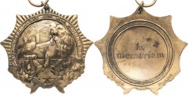 Medaillen
 Bronze-Ehrenzeichen o.J. &quot;Für Verdienste um die Kolonien&quot;, sog. &quot;Löwen-Orden&quot;. 45 x 46 mm, 32,06 g. Rv. GES. GESCH., N...