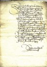 Brandenburg Brief um 1672. Brief der Schöffen der Stadt Brandenburg an den Bürgermeister von Stendal. Bestätigung des Todesurteils durch das Schwert f...
