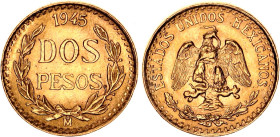 Mexico 2 Pesos 1945 Mo