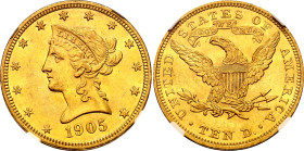 United States 10 Dollars 1905 NGC MS61