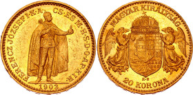Hungary 20 Korona 1903 KB