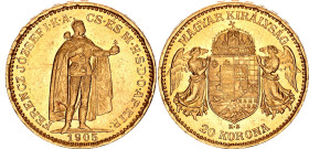 Hungary 20 Korona 1905 KB