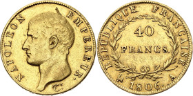 France 40 Francs 1806