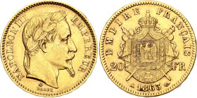 France 20 Francs 1863 A