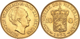 Netherlands 10 Gulden 1933
