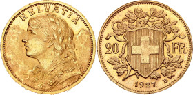 Switzerland 20 Francs 1927 B