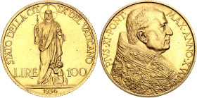 Vatican 100 Lire 1936 XV