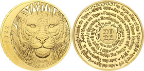 Russian Federation Commemorative Gold Medal "Year of Tiger" 2022