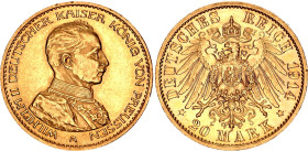 Germany - Empire Prussia 20 Mark 1914 A