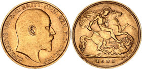 Great Britain 1/2 Sovereign 1905