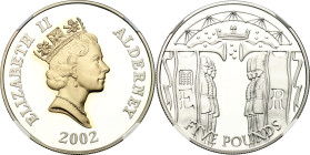 Alderney 5 Pounds 2002 NGC PF69 ULTRA CAMEO