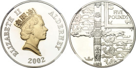 Alderney 5 Pounds 2002 NGC PF68 ULTRA CAMEO
