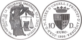 Andorra 10 Diners 1998