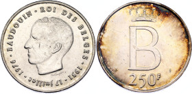 Belgium 250 Francs 1976