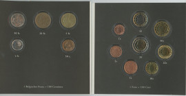 Belgium Coin Set of 13 Coins 1981 -2002 Switching to Euro