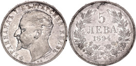 Bulgaria 5 Leva 1894 KB
