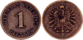 Germany - Empire 1 Pfennig 1875 G