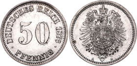 Germany - Empire 50 Pfennig 1876 A