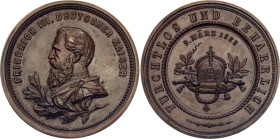 Germany - Empire Bronze Medal "Death of Friedrich III" 1888