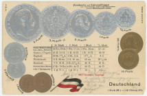 Germany - Empire Post Card "Coins of Germany" 1904 - 1912 (ND)