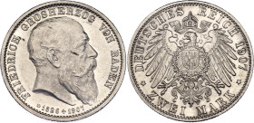 Germany - Empire Baden 2 Mark 1907 G