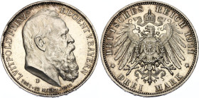 Germany - Empire Bavaria 3 Mark 1911 D