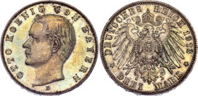 Germany - Empire Bavaria 3 Mark 1913 D