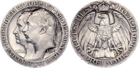 Germany - Empire Prussia 3 Mark 1910 A