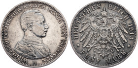 Germany - Empire Prussia 5 Mark 1913 A