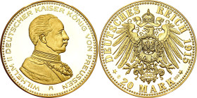 Germany - Empire Prussia 20 Mark 1915 (2003) Restrike