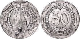 Germany - Weimar Republic Prussia Westphalia Stadt Soest 50 Pfennig 1920 Notgeld