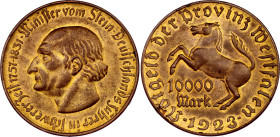 Germany - Weimar Republic Westphalia 10000 Mark 1923 Notgeld