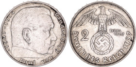 Germany - Third Reich 2 Reichsmark 1937 A