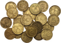Germany - Third Reich 25 x 5 Reichspfennig 1937  - 1939