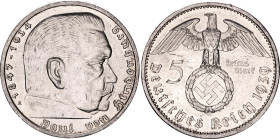 Germany - Third Reich 5 Reichsmark 1939 A