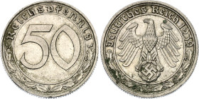 Germany - Third Reich 50 Reichspfennig 1939 A