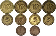 Germany - FRG Lot of 10 Coins 1948  - 1949