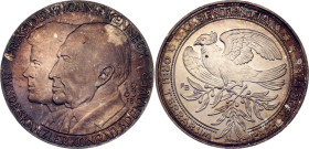Germany - FRG Silver Medal "Chancellor Konrad Adenaver and John F.Kennedy" 1963