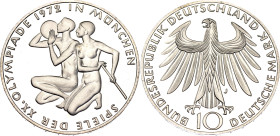 Germany - FRG 10 Deutsche Mark 1972 J