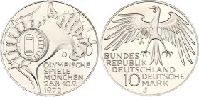 Germany - FRG 10 Deutsche Mark 1972 J