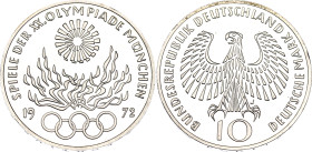Germany - FRG 10 Deutsche Mark 1972 J