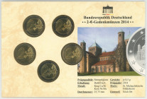 Germany - FRG Annual Coin Set of 5 x 2 Euro 2014